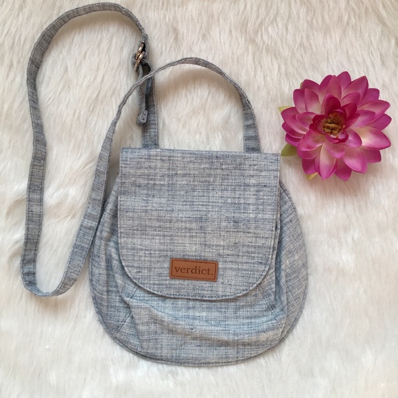 NWT Verdict Originals Chambray Cross-Body Bag - Picture 8 of 10